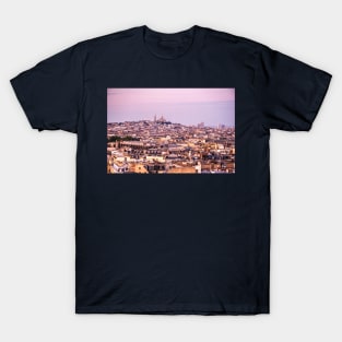 Sacre Coeur Basilica, Overlooking Paris, France T-Shirt